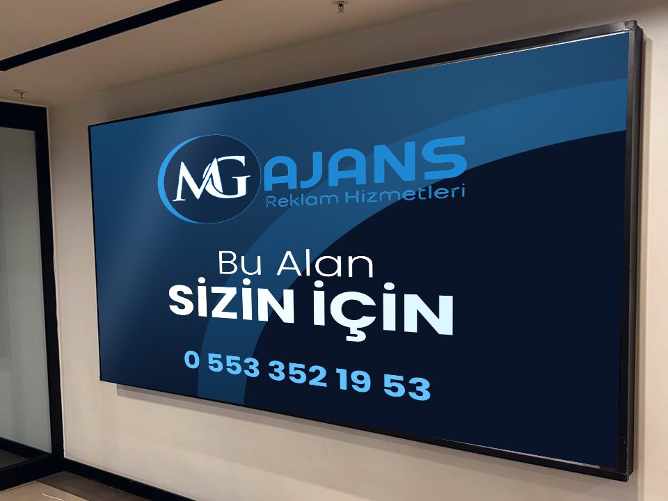 Koridor Işıklı Pano – MG Ajans reklam uygulaması